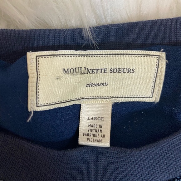 LAST CALL BEFORE DONATION: Anthropologie Moulinette Sours Navy Sequin Midi Dress - Picture 5 of 11